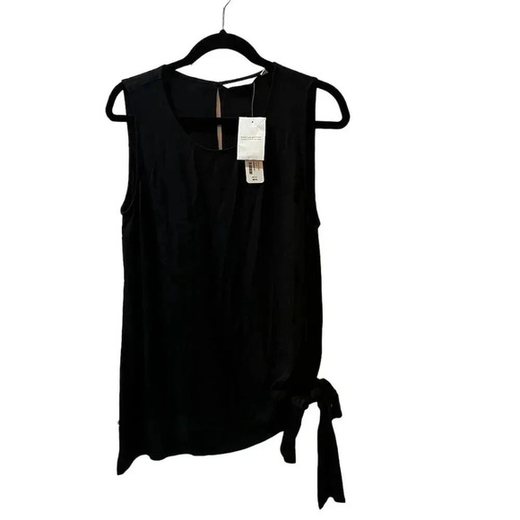 Soft Surroundings Women's Black Sleeveless Blouse Size M Casual Top - Picture 4 of 13